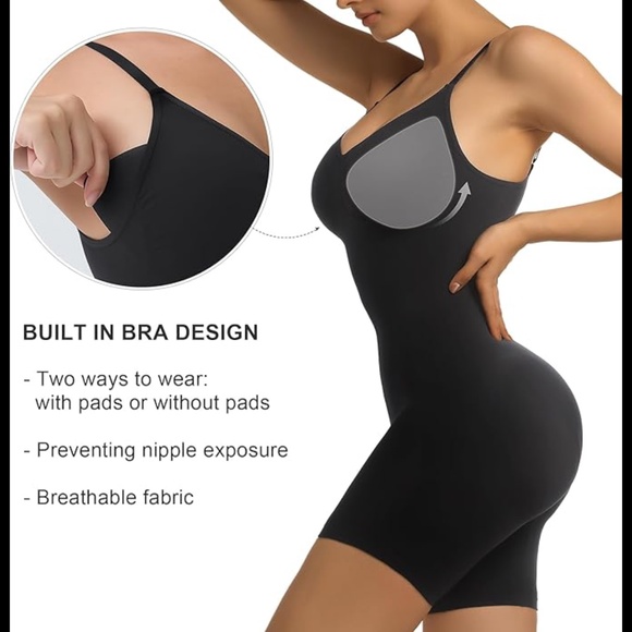 Women's Built in Bra Tummy Control Full Body Shapewear - Picture 2 of 9